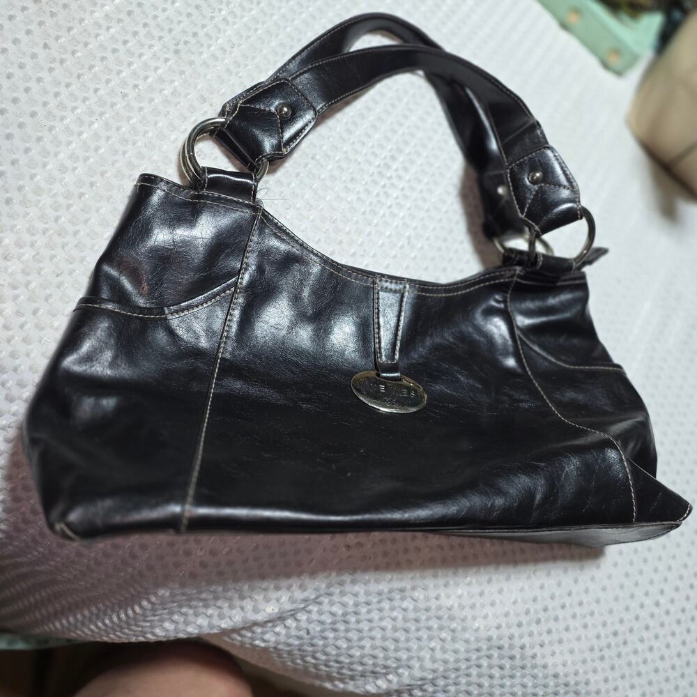 NINE WEST PVC LEATHER HOBO SHOULDER BAG